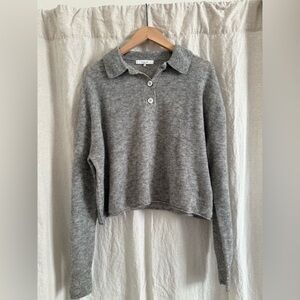 Almia Heather Gray Knit Sweater